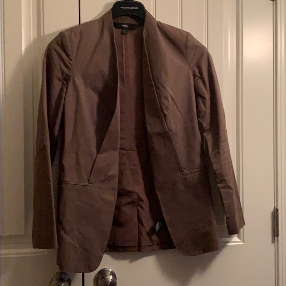 Military green suit blazer